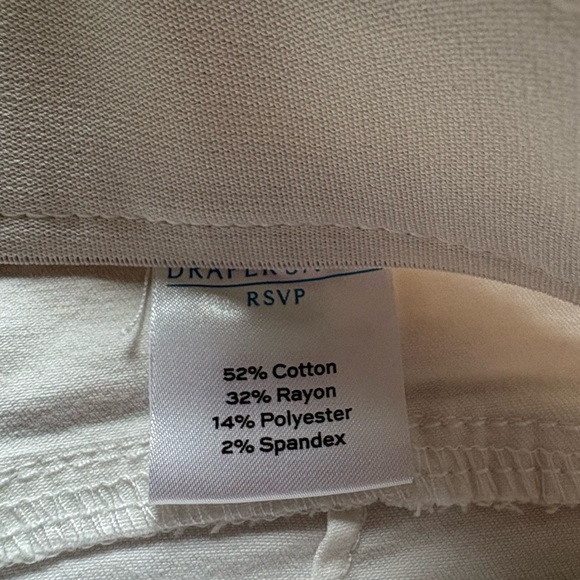 Draper James RSVP women’s white shorts-size 14- 6.25 inch inseam - Picture 10 of 11